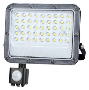 Prémiový ultratenký LED reflektor s čidlem pohybu šedý 30W 2600lm, denní, 3 roky záruka