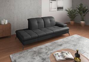 LENOŠKA, textil, kůže, černá Sit & More - Online Only sedačky, Online Only