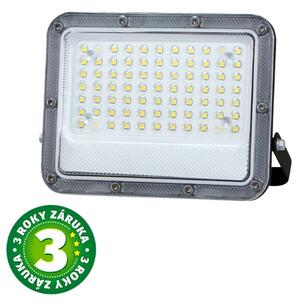 Prémiový ultratenký LED reflektor šedý 50W 4800lm, teplá barva světla, 3 roky záruka