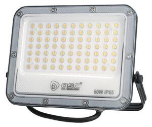 Prémiový ultratenký LED reflektor šedý 50W 4800lm, teplá barva světla, 3 roky záruka
