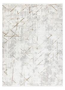 Koberec DUKE 51393 krémový / zlatý, geometrický / vintage / třásně