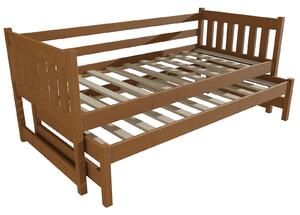 Vomaks Dětská postel s výsuvnou přistýlkou DPV 006 Rozměr: 80 x 180 cm, Barva: barva růžová