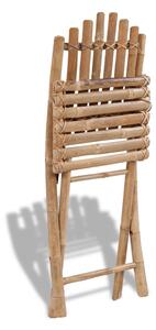Skládací zahradní židle 2 ks bambusové