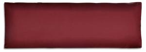 Čalouněný polstr na opěradlo vínově červený 120 x 40 x 10 cm