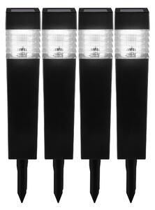 Livarno home Solární LED svítidlo, 4dílná sada (obdélník) (100386880001)