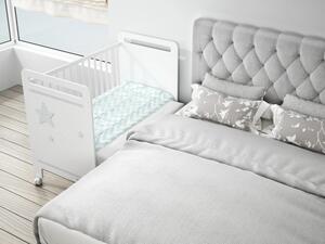 Dětská postýlka Trama GALAXIA White 60 x 120 cm (s možností intalace k rodičovské posteli)
