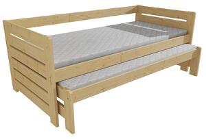 Vomaks Dětská postel s výsuvnou přistýlkou DPV 011 Rozměr: 80 x 180 cm, Barva: moření dub
