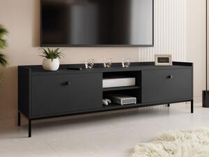 TV stolek/skřínka Tuzzirt 2K, Barva dřeva: černá Mirjan24 5903211326646