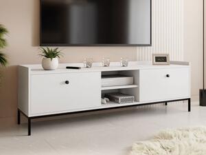 TV stolek/skřínka Tuzzirt 2K, Barva dřeva: bílá Mirjan24 5903211326639