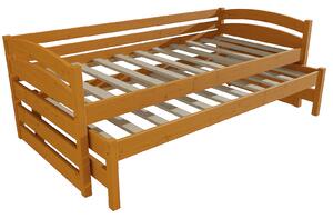 Vomaks Dětská postel s výsuvnou přistýlkou DPV 012 Rozměr: 80 x 180 cm, Barva: barva modrá
