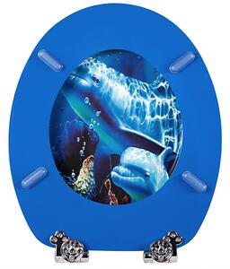 Casaria WC sedátko s automatickým spouštěním motiv mořský život 109401