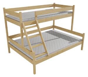 Vomaks Patrová postel s rozšířeným spodním lůžkem PPS 002 Rozměr: 100/120 x 180 cm, Barva: barva růžová