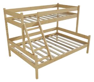 Vomaks Patrová postel s rozšířeným spodním lůžkem PPS 002 Rozměr: 100/140 x 200 cm, Barva: barva šedá