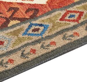 Vlněný kelimový koberec 80 x 300 cm vícebarevný URTSADZOR