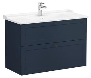 Koupelnová skříňka s umyvadlem VitrA Root 100x67x46 cm modrá mat ROOTC100BINTC
