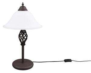 Trio Leuchten 501000224 RUSTICA - Rustikální stolní lampa, 50cm výška, 2 x E14 (Stolní lampa do rustikálních obýváků)