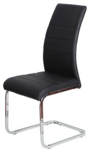 Jídelní židle černá ekokůže DCL-408 BK