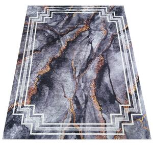 Makro Abra Moderní kusový koberec protiskluzový Horeca-New 118 tmavě šedý Rozměr: 80x150 cm