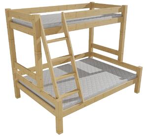 Vomaks Patrová postel s rozšířeným spodním lůžkem 8X8 06A Rozměr: 100/120 x 180 cm, Barva: barva modrá