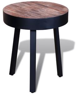 Kulatý odkládací stolek z recyklovaného teaku