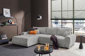 ROHOVÁ ROZKLÁDACÍ POHOVKA, textil, barvy stříbra Livetastic - Online Only sedačky, Online Only