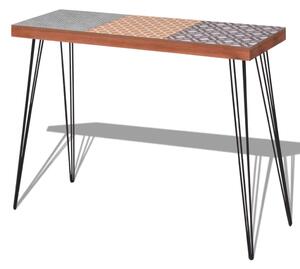 Konzolový stolek 90x30x71,5 cm, hnědý