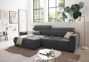 ROHOVÁ SEDAČKA, textil, antracitová Livetastic - Sedací soupravy, Online Only