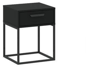 Noční stolek se šuplíkem MARETA 4 - černý