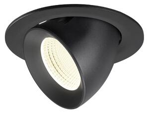 LA 1009745 NUMINOS® GIMBLE L Stropní vestavné svítidlo, 4000 K, 55°, IP20, kulaté, černé - BIG WHITE (SLV)