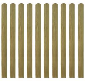 Impregnované plotovky 10 ks dřevo 120 cm