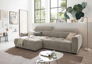 ROHOVÁ SEDAČKA, textil, pískové barvy Livetastic - Sedací soupravy, Online Only