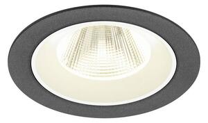 LA 1009632 NUMINOS® M Stropní vestavné svítidlo, 4000 K, 20°, IP20, kulaté, černé / bílé - BIG WHITE (SLV)