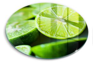 Skleněná deska do kuchyně Limetkový citrus