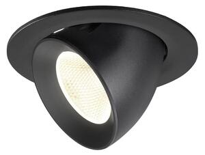 LA 1009739 NUMINOS® GIMBLE L Stropní vestavné svítidlo, 4000 K, 20°, IP20, kulaté, černé - BIG WHITE (SLV)