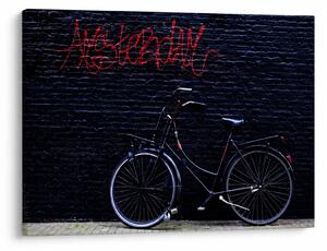 Obraz kola v Amsterdamu (70x50 cm)