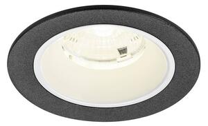 LA 1009476 NUMINOS® S Stropní vestavné svítidlo, 4000 K, 55°, IP20, kulaté, černé / bílé - BIG WHITE (SLV)