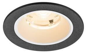 LA 1009434 NUMINOS® S Stropní vestavné svítidlo, 2700 K, 20°, IP20, kulaté, černé / bílé - BIG WHITE (SLV)