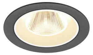 LA 1009614 NUMINOS® M Stropní vestavné svítidlo, 3000 K, 20°, IP20, kulaté, černé / bílé - BIG WHITE (SLV)