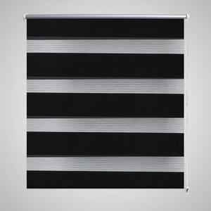 Roleta den a noc / Zebra / Twinroll 120x230 cm černá
