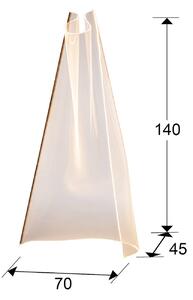 LED stojací lampa Velos, růžovozlatá, tvarovaná