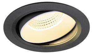 LA 1009997 NUMINOS® MOVE XL Stropní vestavné svítidlo, 3000 K, 55°, IP20, kulaté, černé / bílé - BIG WHITE (SLV)