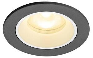 LA 1009296 NUMINOS® XS Stropní vestavné svítidlo, 3000 K, 55°, IP20, kulaté, černé / bílé - BIG WHITE (SLV)