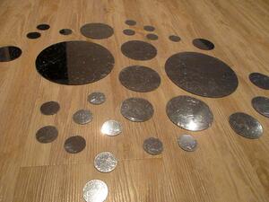 Zrcadlové kruhy 15 x 15 cm