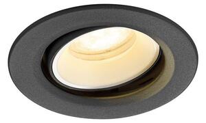 LA 1009368 NUMINOS® MOVE XS Stropní vestavné svítidlo, 4000 K, 55°, IP20, kulaté, černé / bílé - BIG WHITE (SLV)