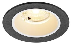 LA 1009455 NUMINOS® S Stropní vestavné svítidlo, 3000 K, 40°, IP20, kulaté, černé / bílé - BIG WHITE (SLV)