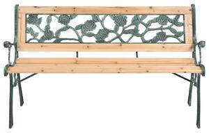 Zahradní lavice 122 cm dřevěná