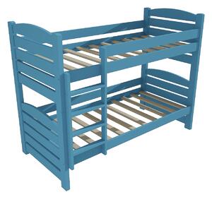 Vomaks Patrová postel PP 025 Rozměr: 80 x 180 cm, Barva: surové dřevo, Prostor mezi lůžky: 80 cm