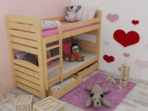 Vomaks Patrová postel PP 025 Rozměr: 80 x 180 cm, Barva: barva růžová, Prostor mezi lůžky: 80 cm