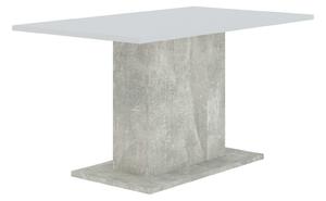 Stůl do kuchyně RIDGE - beton / bílý