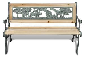 Dětská zahradní lavice 84 cm dřevěná